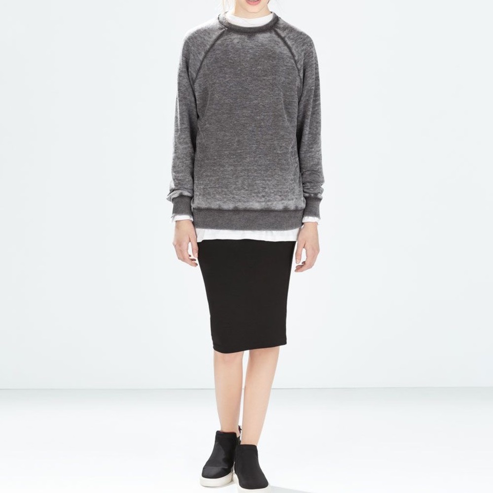 Zara TRF Devoré Sweatshirt